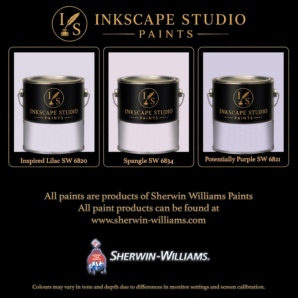 The image is an advertisement for Sherwin Williams paints, featuring three different paint cans with the company's logo.