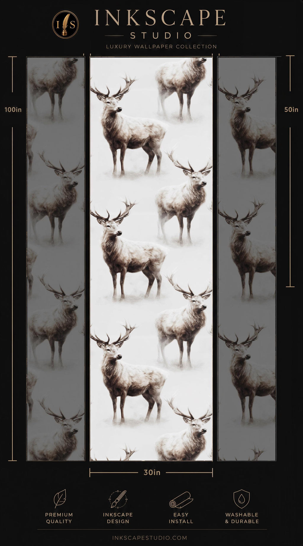 a black and white photo of a herd of elk
